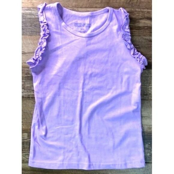 Chit Chat 💜 Franny Ruffle Tank 💜 Light Purple - Picture 1 of 4